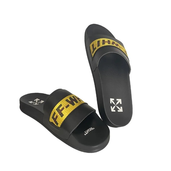OFF-WHITE INDUSTRIAL BELT SLIDES
